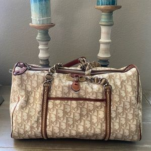 VINTAGE DIOR TROTTER BOSTON HANDBAG